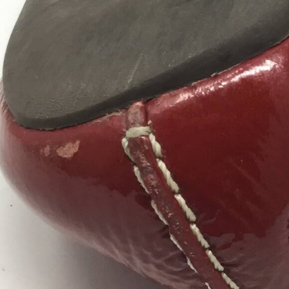 FRYE RED MOCCASINS LOAFER FLATS LEATHER 8M - Picture 13 of 15